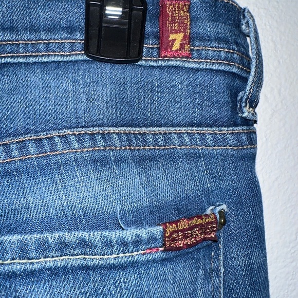 7 For All Mankind Flare Wide Leg Jeans with Vintage Wash size 29 - Picture 7 of 7